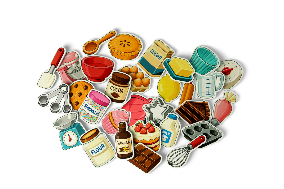 Tiny Baker magnet play set scatter